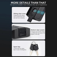 BLE Lock Smart Cadenas Sans Clé Mot de Passe Gym Casier APP Déverrouiller pour Voyage Scolaire Porte en Verre Extérieure Carte Mémoire Option De Stockage