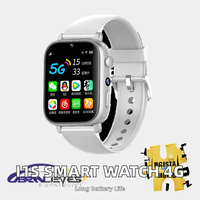 I1S Reloj inteligente unisex 1,9 pulgadas HD IPS Pantalla GPS Tarjeta SIM NFC Pago WIFI Videollamada IP67 Impermeable Compatible IOS Ancianos