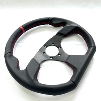 Volant en cuir suédé de style JDM de haute qualité, logo personnalisé universel pour simulateur de course, drift et tuning