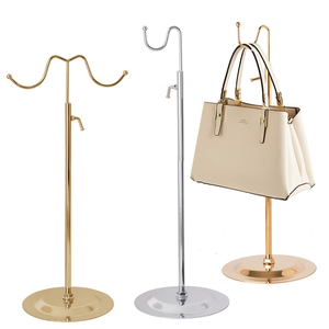 Tùy Chỉnh Tabletop Có Thể Điều Chỉnh Chiều Cao Purse Hiển Thị Đứng Bán Vòng Tròn Ly Hợp Túi Móc Áo Hiển Thị Đứng Chủ - Product Image 2