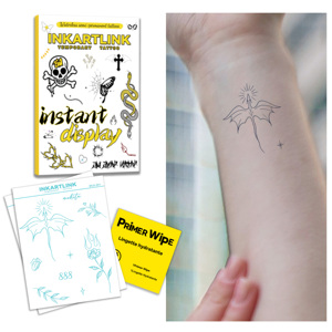 Tatuaje Temporal Minimalista de Labios y <span class=keywords><strong>Flores</strong></span>, sin Agua, a Base de Hierbas, Semipermanente, de 1 Semana, Adhesivo de Tatuaje Temporal, Regalo de Moda - Product Image 1