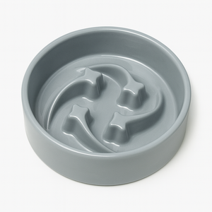 Bol à nourriture lente pour animaux de compagnie en céramique, directement de l'usine, motif solide élégant, assiette pour chien avec design antidérapant, alimentation saine pour chien et <span class=keywords><strong>chat</strong></span> - Product Image 2