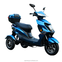 Scooter électrique à 3 roues 1000W 60V, carrosserie ouverte, capacité 300kg, tricycle fermé, siège passager ouvert, tricycle à 3 roues