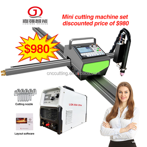 Mini máquina de corte CNC portátil para componentes de núcleo de motor paso a paso de llama y Plasma 220V Incl. Rodamiento - Product Image 2
