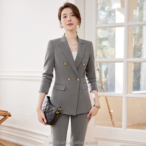 <span class=keywords><strong>OL</strong></span> ชุดสูทเสื้อโค้ทและกางเกงสำหรับมืออาชีพของผู้หญิงชุดเสื้อแจ็กเก็ตสองชิ้นทันสมัยและสง่างามสำหรับงานปาร์ตี้ - Product Image 5