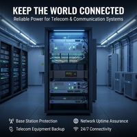Système d'alimentation de secours UPS interactif en ligne de haute qualité à prix d'usine 850VA-3000VA 480W-1800W pour centre de données/CCTV/serveur