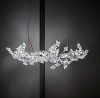 Lustre LED créatif en forme de fleur pour salon italien, villa, restaurant