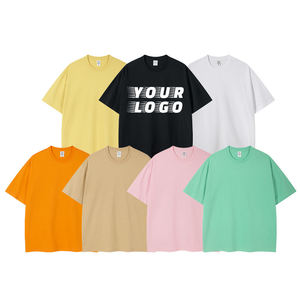 T-shirt oversize pour hommes personnalisé imprimé logo en coton mélangé T-shirt grande taille T-shirts grands et grands T-shirt coupe ample - Product Image 1
