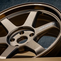 Jantes de course TE37 Saga forgées en aluminium T6061 à 6 branches, bronze, 5x114.3, 73.1, centrées sur le moyeu, pour Nissan 370Z, 18 pouces