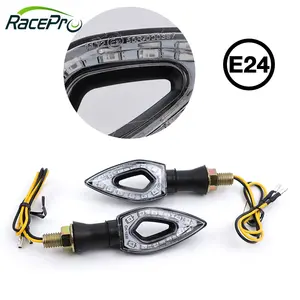 RACEPRO E-Mark Cafe Racer Motorcycle Turn Signal Lights Indicators Blinkers Electric Bike Amber Turn Signals Indicators Lights