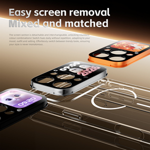 Funda para Teléfono de TPU y PC con Carga Inalámbrica Magnética, Antigolpes, con Pantalla E-Ink Esmerilada para <span class=keywords><strong>iPhone</strong></span> 14-17, Fabricante OEM ODM China - Product Image 3