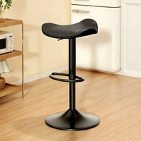 Tabouret de bar pivotant réglable en hauteur et chaise de bar, siège en similicuir, base en métal pour café, pub, maison et extérieur – Vente chaude