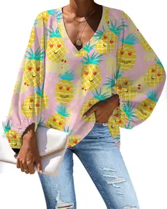 夏威夷衬衫定制厂家直销批发原始设备制造商波利尼西亚萨摩亚设计夏季沙滩派对女式衬衫
