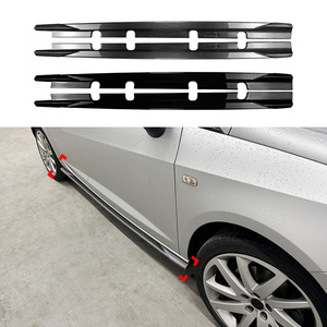 Jupes latérales Amp-Z en fibre de carbone, finition mate, pour Seat Ibiza Mk4 2008-2017, kit carrosserie - Product Image 1