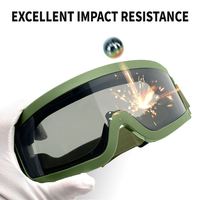 Yijia OEM professionnel anti-poussière Camouflage lunettes de sécurité tactiques Protection UV lunettes de tir