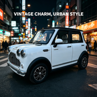 Véhicule électrique vintage à quatre roues, 2000W, quatre portes, 5 places, usage domestique, faible vitesse, vitesse maximale 60 km/h, autonomie inférieure à 100 km
