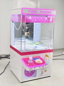 XINWA XW-003 Mini Máquina <span class=keywords><strong>de</strong></span> Garras, Grúa <span class=keywords><strong>de</strong></span> Juguetes para Niños, Máquina <span class=keywords><strong>de</strong></span> Juegos Operada con Monedas, Enchufe Estadounidense, Casa <span class=keywords><strong>de</strong></span> Muñecas, Máquina <span class=keywords><strong>de</strong></span> Juguetes Pequeña, Caja <span class=keywords><strong>de</strong></span> <span class=keywords><strong>Madera</strong></span> - Product Image 1