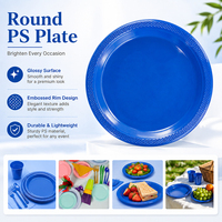 Assiettes de présentation réutilisables en plastique rigide pour desserts, gâteaux, repas et dîners, idéales pour mariages et fêtes