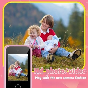 Childrens Touchscreen Camera Phone Pink Unicorn Design 2.8 Inch HD Front Rear Camera Educational Toy For Kids - Product Image 4