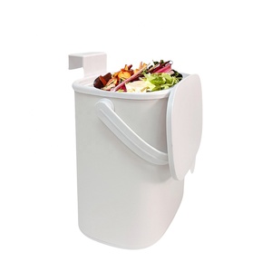 Jiangmen Customized Color Indoor Kitchen Counter Top Rectangle Bin Food Waste Compost Bin