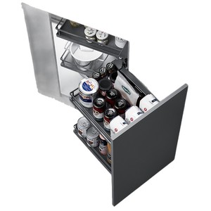 Panier coulissant en forme de L Unihopper 900 mm en fer chromé avec technologie nano, durable, pour rangement de cuisine - Product Image 3