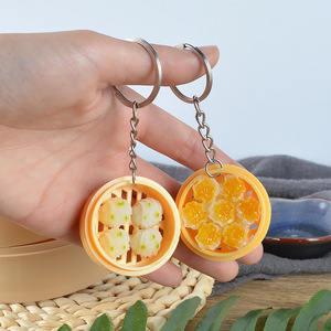 도매 시뮬레이션 음식 키체인, 3D PVC 미니 푸드 키홀더, 가방 장식용 펜던트 액세서리 - Product Image 5
