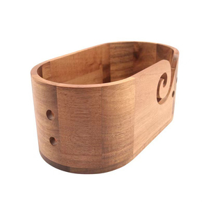 12x6.2x6" Wooden Yarn Bowl, <strong>Knitting</strong> Bowl with Storage, Crochet <strong>Wool</strong> <strong>Holder</strong> with Storage Crochet <strong>Wool</strong> <strong>Holder</strong> Bowl - Product Image 2