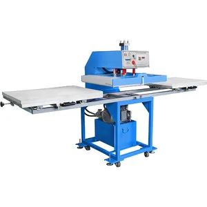 Machine de presse à chaud hydraulique à double station 60x80 80x80, grand format compatible avec la sublimation en aluminium