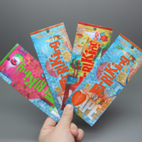 Mini sachet refermable à 3 soudures latérales, anti-odeur, avec trou de suspension, logo personnalisé pour le stockage d'échantillons