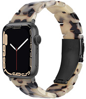Strap Resin untuk Jam Tangan IWatch, Desain Tiga Rantai, Mekanisme Lipat, 49mm, Universal, Modis, Tahan Air, Impor
