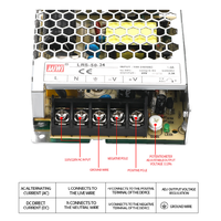 Fuente de Alimentación Conmutada MIWI LRS-50-12 110-220V CA a CC 12V 50W de Salida Única con Certificación CE