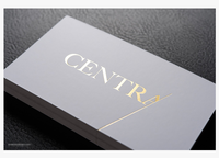 Cartes de visite en carton texturé, impression de logo en relief, cartes de visite personnalisées, papier de luxe, cartes de visite avec logo en feuille d'or, cartes de remerciement