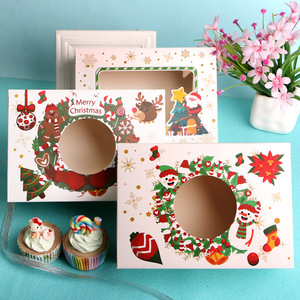 Ingrosso Nuovo Rosso Bianco Babbo Natale Creativo Regalo <span class=keywords><strong>di</strong></span> Natale Scatola <span class=keywords><strong>di</strong></span> Contenitore Vuoto Caramella per <span class=keywords><strong>Pizza</strong></span> Cibo Cartone Pieghevole Artigianato - Product Image 3