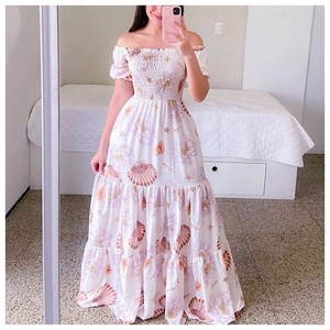 Envío Aleatorio Vestido Casual de Moda para Mujer, Nuevo Vestido Largo Floral de Verano para Dama, Vestido <span class=keywords><strong>Maxi</strong></span> de Ropa de Mujer para la Industria Pesada - Product Image 5
