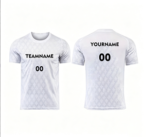 Maillots <span class=keywords><strong>de</strong></span> football personnalisés en gros à col rond, 100 % polyester, impression numérique, dégradé <span class=keywords><strong>de</strong></span> couleurs, numéros d'équipe, nom du joueur, unisexe, OEM - Product Image 1