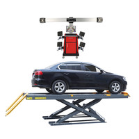 Un ensemble complet de voiture soulever la roue avant équipement de positionnement à quatre roues machine d'alignement de roue 3 d à vendre
