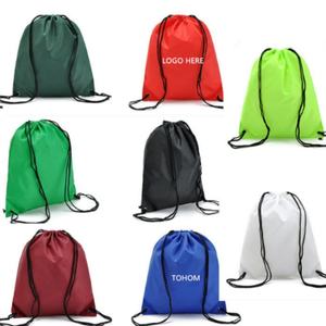 Free Sample 210D Polyester Drawstring <b>Bag</b> Custom Printed Sport Back Packs - Product Image 6