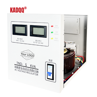 Stabilisateur de courant AVR - Contrôle par servomoteur 5KVA 220V Sortie monophasée Construction en cuivre Double protection contre les fluctuations