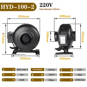 Ventilador <span class=keywords><strong>de</strong></span> Extracción <span class=keywords><strong>de</strong></span> Polvo Turbo Súper Potente ODM/OEM, Extractor <span class=keywords><strong>de</strong></span> Aire Pequeño <span class=keywords><strong>de</strong></span> Alta Potencia para Cocina Industrial - Product Image 5