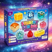 Vente en gros : Boîte de 8 jouets sensoriels anti-stress TPR souples et amusants en forme d'aliments pour enfants et adultes, idéale comme cadeau de fête