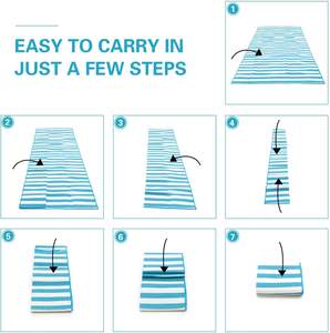 Alfombra <span class=keywords><strong>de</strong></span> Polipropileno Tejido para RV, Uso Interior/Exterior, Camping, Viajes, Oración y Picnics - Alfombra para Exteriores - Product Image 5