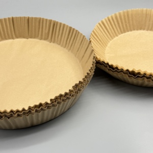 Doublure rectangulaire en papier pour friteuse à air, jetable, double face, enduite de silicone, antiadhésive, résistante à la chaleur, papier de cuisson pour cuisine - Product Image 3