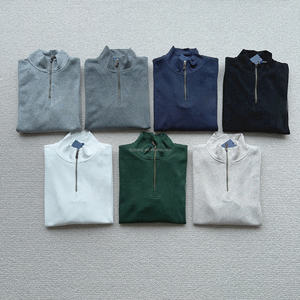 Dropshipping Casual 1/4 Zip Sport Pullover para hombres <span class=keywords><strong>Ralph</strong></span> Base Vintage <span class=keywords><strong>Lauren</strong></span> 100% algodón cuello alto para primavera - Product Image 1