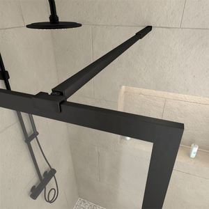 Mampara <span class=keywords><strong>de</strong></span> <span class=keywords><strong>Ducha</strong></span> Moderna Oumeiga <span class=keywords><strong>de</strong></span> 800 mm con Marco, Mampara <span class=keywords><strong>de</strong></span> Baño <span class=keywords><strong>de</strong></span> 200 <span class=keywords><strong>cm</strong></span> <span class=keywords><strong>de</strong></span> Alto con Vidrio Templado y Barra <span class=keywords><strong>de</strong></span> Soporte para Baño - Product Image 3