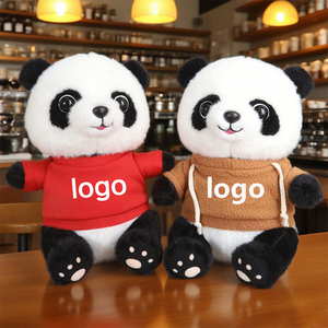 Custom 20CM Cartoon Panda Plush <b>Toys</b> with PP Cotton Padding <b>Stuffed</b> Animal <b>Soft</b> Dolls Ragdoll Logo Design Kids Birthday Gift - Product Image 1