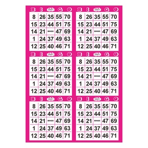 ข้อเสนอพิเศษ บัตรบิงโก 75 ใบ ทำจากกระดาษรีไซเคิล พิมพ์ดิจิทัล บัตรบิงโกแบบกำหนดเองได้ - Product Image 3
