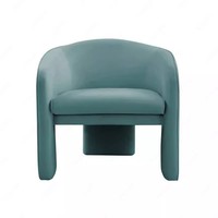 Chaise de canapé simple moderne de style italien Tissu nordique léger Design de luxe pour bureau Hôtel Réunion Utilisation de salon Meubles de maison