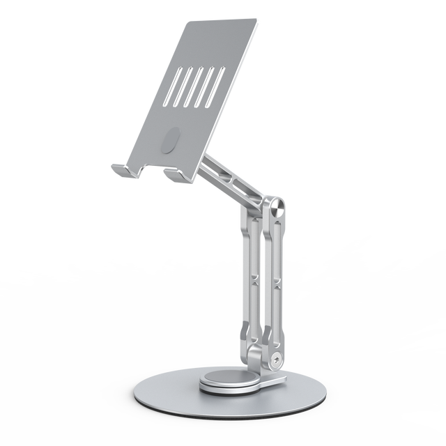 Multi Axis Adjustable Portable Aluminium Alloy Phone Tripod Stand for Mobile Phones Tablets Sturdy Base Retail Display