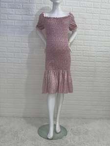 Nuevo <span class=keywords><strong>Vestido</strong></span> Casual de Maternidad para Verano con Hombros Descubiertos y Mangas Cortas, <span class=keywords><strong>Vestido</strong></span> <span class=keywords><strong>Ajustado</strong></span> y Cómodo para Mujeres Embarazadas - Product Image 5