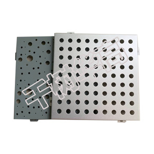 Panel de muro cortina de aluminio personalizado con perforaciones redondas para diseño moderno de exteriores de edificios, anodizado y anticorrosión - Product Image 4